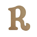 28" Wooden Craft Letter R Unfinished, Beltorian Font, Craft Cutout 1-4" MDF Build-A-Cross