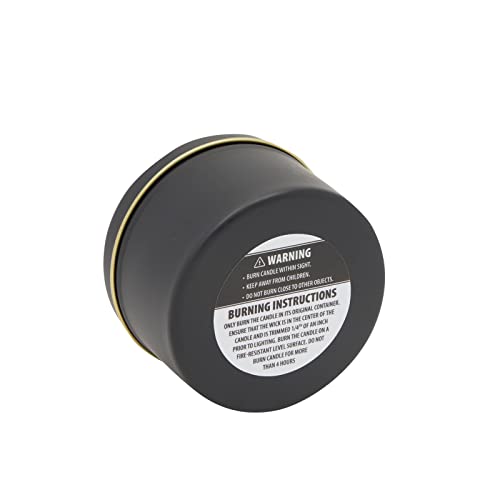 Bright Creations 24 Pack Candle Tins 8 oz with Lids and Labels for Candle Making (Black) Bright Creations