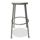 Alera ALEIS6630G 30 in. Seat Height Backless Industrial Metal Shop Stool - Brown Alera