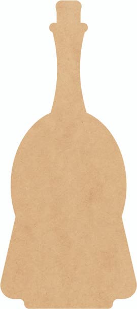 Potion Bottle Wooden 15" Shape, Unfinished 1/8" MDF Halloween Wood Potion Bottle Cutout - WoodArtSupply