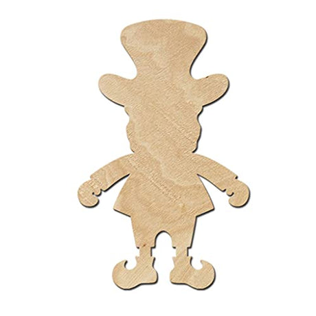 Leprechaun Wood Cutouts for crafts, Laser Cut Wood Shapes 5mm thick Baltic Birch Wood, Multiple Sizes Available Elliefont Styles