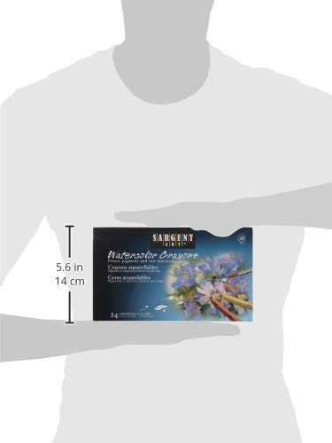 Sargent Art 22-1124 24 Premium Watercolor Crayons Sargent Art
