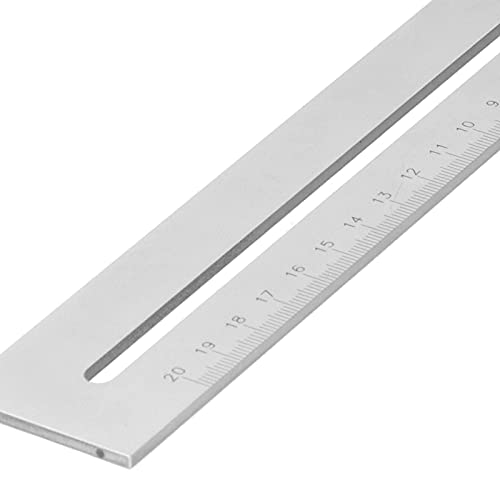 Hole Scribing Ruler, Stainless Steel T Type Hole Ruler, Scribing Gauge Marking Measuring Tool, Suitable for Woodworking Tenon Positioning and - WoodArtSupply