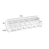 Isaac Jacobs Clear Acrylic 12 Compartment Nail Polish Holder, Organizer for Makeup, Essential Oils, Storage Solution, Rack Display (2 Rows (x6)) Isaac Jacobs International