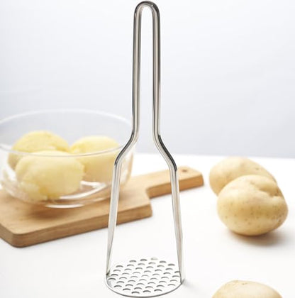 FLYINGSEA Potato Masher, Potato Masher Stainless Steel,Professional 18-8 Stainless Steel Potato Masher. Vegetable Masher,Cooking And Kitchen - WoodArtSupply