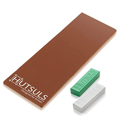 Hutsuls Knife Stropping Leather for Sharpening - Get Razor-Sharp Edges with Leather Strop for Knife Sharpening Easy to Use Leather Sharpening Strop