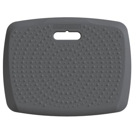 Ergohead 3/4 inch Anti Fatigue Comfort Standing Mat, Portable Office Standing Desk Mat, Non Slip Kitchen Mat, Built-in Handle with Massage Points ergohead