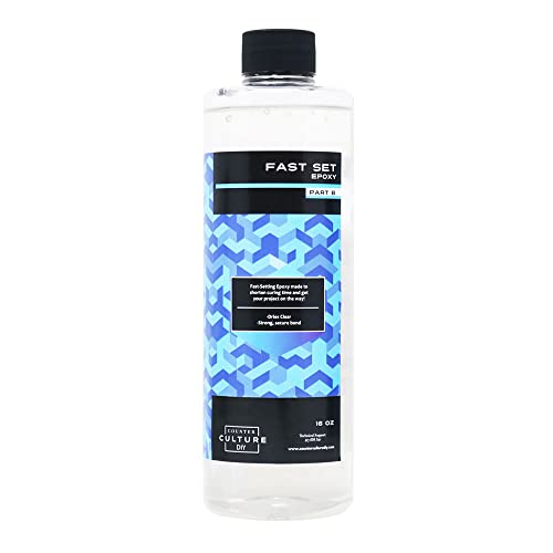 Counter Culture DIY Fast Set Epoxy Resin, 32 oz Kit, Quick Art Supplies for Coating, Casting, Geodes, Tabletop, Bar Top, Live Edge River Tables, Counter Culture DIY
