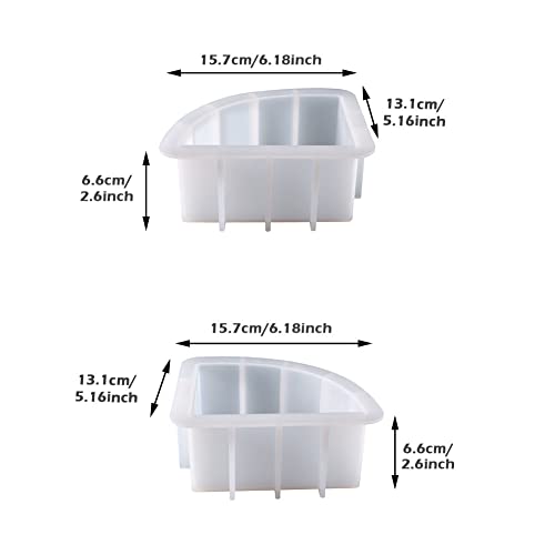 Large Resin Molds,Bookend Resin Molds,Large Geode Book Organize Resin Molds Silicone,Crystal Epoxy Deep Resin Molds,Epoxy Resin Molds for Flowers - WoodArtSupply