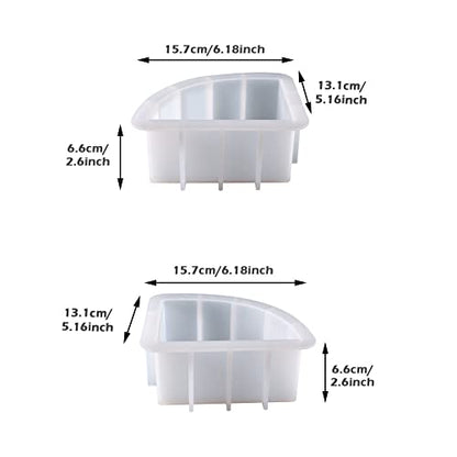 Large Resin Molds,Bookend Resin Molds,Large Geode Book Organize Resin Molds Silicone,Crystal Epoxy Deep Resin Molds,Epoxy Resin Molds for Flowers - WoodArtSupply