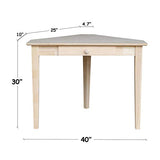 IC International Concepts Corner Computer Desk, Unfinished IC International Concepts