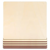 WYKOO Unfinished Blank Square Wood Pieces, 7 Pack 4mm 12 x 12 Inch Craft Wood, Plywood Board Basswood Sheets, Perfect for DIY Projects, Painting, WYKOO
