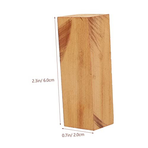 Ciieeo 5pcs Carved Wood Unfinished Wood Whittling Blocks Hobby Kits for Adults Wood Carving Whittling Whittling kit Blank Scrapbook Wooden Stamps for Ciieeo