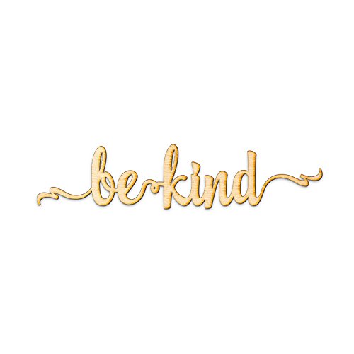 Woodums Be Kind Script Wood Sign Home Décor Wall Art for Gallery Wall - Unfinished 24" Wide x 5" Tall Woodums