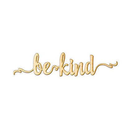 Woodums Be Kind Script Wood Sign Home Décor Wall Art for Gallery Wall - Unfinished 24" Wide x 5" Tall