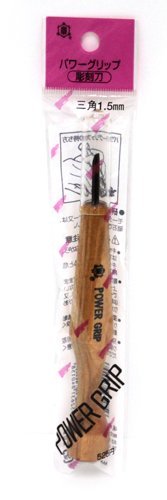 Mikisyo Power Grip carving knife chisel triangular 1.5mm Mikisyo