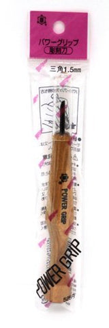 Mikisyo Power Grip carving knife chisel triangular 1.5mm Mikisyo
