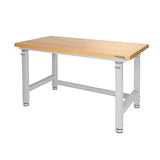 Seville Classics UltraHD Heavy Duty Workbench Table w/ Solid Wood Top, 1000 lbs. Weight Capacity Workstation for Garage, Warehouse, Workshop, Seville Classics