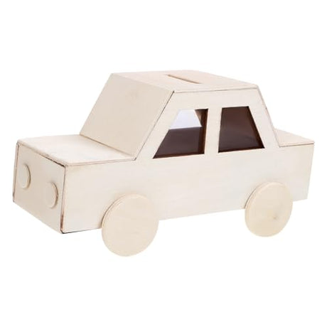 TEHAUX Unfinished Piggy Bank Coin Storage Cases Versatile Coin Case Change Container Unfinished Coin Bank Multi-Function Saving Banks Blank Piggy TEHAUX