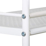 Yaheetech 3 Tier Durable Metal Multi-Purpose Rolling Utility Cart, Rolling Esthetician Cart Storage Craft Cart Kitchen Cart with Handle and Locking Yaheetech