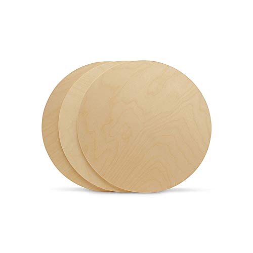 Wood Circles 13 inch, 1/4 Inch Thick, Birch Plywood Discs, Pack of 1 Unfinished Wood Circles for Crafts, Wood Rounds by Woodpeckers Woodpeckers
