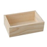 LONG TAO 7.5" × 5" × 2.4" Wood Succulent Planter Plant Container Box Window Boxes Rectangular Flower Bed Pot Storage Box for Indoor Outdoor Home LONG TAO