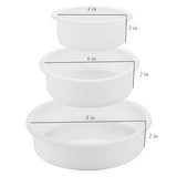 3 Deep Circle Silicone Molds for Resin, Large Resin Mold Glossy Deep Round Molds, 8“'x 2'' h. 6''x 2'' h. 4''x 2'' h, Deep Epoxy Resin Molds for AOEDEO