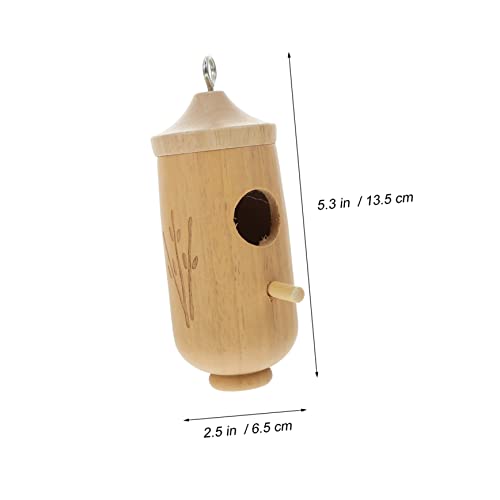 SUPVOX Hummingbird House Rustic Birdhouses Unfinished Birdhouses Outdoor Bird House Bird Breeder Outdoor Bird Aviary Small Outdoor Decoration Hanging SUPVOX