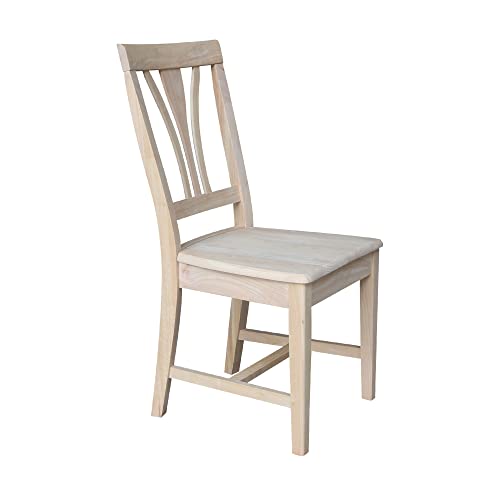 International Concepts Pair of FanBack Chairs, Unfinished IC International Concepts