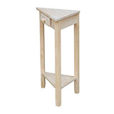 International Concepts Corner Accent Table, Unfinished IC International Concepts
