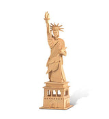 Puzzled 3D Puzzle The Statue of Liberty Wood Craft Construction Model Kit, Educational DIY Wooden Toy Assemble Model Unfinished Crafting Hobby Puzzle Puzzled