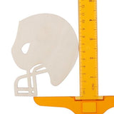hobbyhub 32Pcs Unfinished Wood Football Helmet Shaped, 9.5x12cm Wooden Helmet Signs for DIY Crafts Painting, Home, Party Ornaments hobbyhub