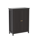 Yaheetech Bathroom Floor Cabinet, Modern Storage Freestanding Organizer Cabinet with Adjustable Shelves & Double Doors, 3-Tier Home Living Room Yaheetech