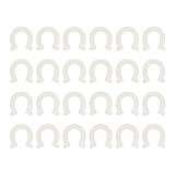 Wooden Cutouts, 24Pcs DIY Wood Horseshoe Shape Unfinished Cutouts Pendant Handmade Craft Decoration Yosoo