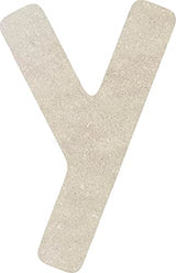 8 Inch Unfinished Wood Letter Y Craft Shape, Blank Wooden MDF Alphabet A-Z Letters, Paintable Rawles Font Kids Wall Decor NEXTCraft