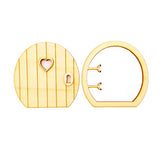JANOU Wood Fairy Door Miniature DIY Craft Embellishments Gift Ornaments Decoration Pack 6 Sets JANOU