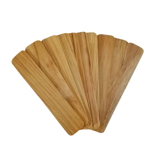 POPPIP 10 Pieces 18 X 4 Cm (7.5 X 1.5 Inches) Unfinished Rectangle Real Teak Flat Wood Pieces for Crafts Projects Bookmark Painting Crafting Wood poppip