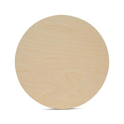 Wood Circles 14 inch, 1/4 Inch Thick, Birch Plywood Discs, Pack of 2 Unfinished Wood Circles for Crafts, Wood Rounds by Woodpeckers