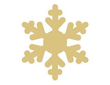 Snow Flake Cutout Unfinished Wood Holiday Cut Out Christmas/Winter Door Hanger MDF Shape Canvas Style 2 (18") Diverse Woodworking