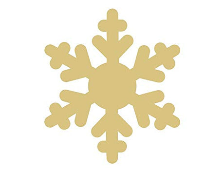 Snow Flake Cutout Unfinished Wood Holiday Cut Out Christmas/Winter Door Hanger MDF Shape Canvas Style 2 (18") Diverse Woodworking