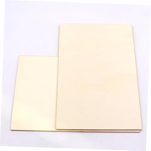 EXCEART 24 Pcs Rectangular Veneer Wooden Slices Unfinished Wood Hobby Unfinished Wood Crafts Unfinished Wood Tiles Wood Blanks Wooden Cutouts Woodsy EXCEART