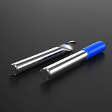 HUHAO Spiral 60 Degree V Groove Engraving Tool Flat Bottom CNC Router Bits 1/8 Inch Shank for Aluminum MDF Hard Wood Copper 5PCS HUHAO