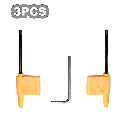 Diraeen 35Pcs Tungsten Carbide Cutters Inserts Set,Lathe Tools for Wood Lathe Turning Tools,Supplied with Screws and Screwdriver Diraeen