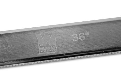 WEN 10236F2 Quick-Adjust 36-Inch Steel Bar Clamps with 2.5-Inch Throat and Micro-Adjustment Handle, Two Pack , Multicolor WEN