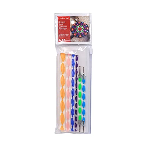 12 Pack: Mandala Dotting Tool Set with Colorful Handles by Craft Smart® - WoodArtSupply