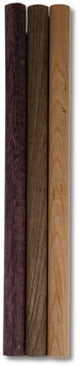 Wooden Dowel Rods - Walnut, Purpleheart, and Cherry in Each Pack - 3/4 x 12 Inch (Pack of 3) - Kiln-Dried Unfinished Natural Hardwood Dowels for dry-tops