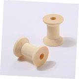 Anneome 100 Pcs Flossers Embroidery Kit Wooden Craft Spools Wood Thread Spools Dental Floss Winding To Weave Anneome