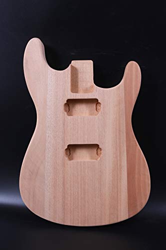 Unfinished Guitar Body mahogany Wood Electric Guitar Body replacement DIY Guitar St HH yinfente