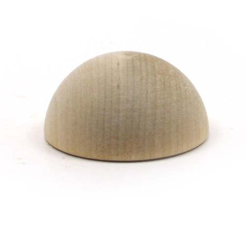 Mylittlewoodshop Pkg of 12 - Split Ball - 1-1/2 inches in diameterand 3/4 inch thick unfinished wood (WW-CPB150-12) Unique Wood Shapes