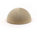 Mylittlewoodshop Pkg of 12 - Split Ball - 1 inch in diameterand 1/2 inch thick unfinished wood (WW-CPB100-12) Unique Wood Shapes